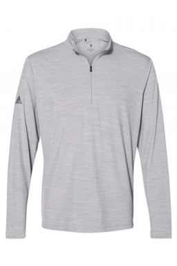 Adidas - Lightweight Melange Quarter-Zip Pullover